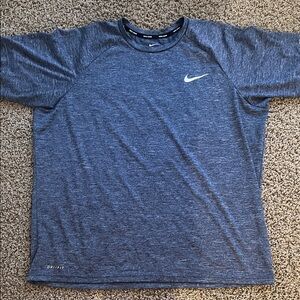 Nike Men's Heathered Blue Short Sleeve Tee